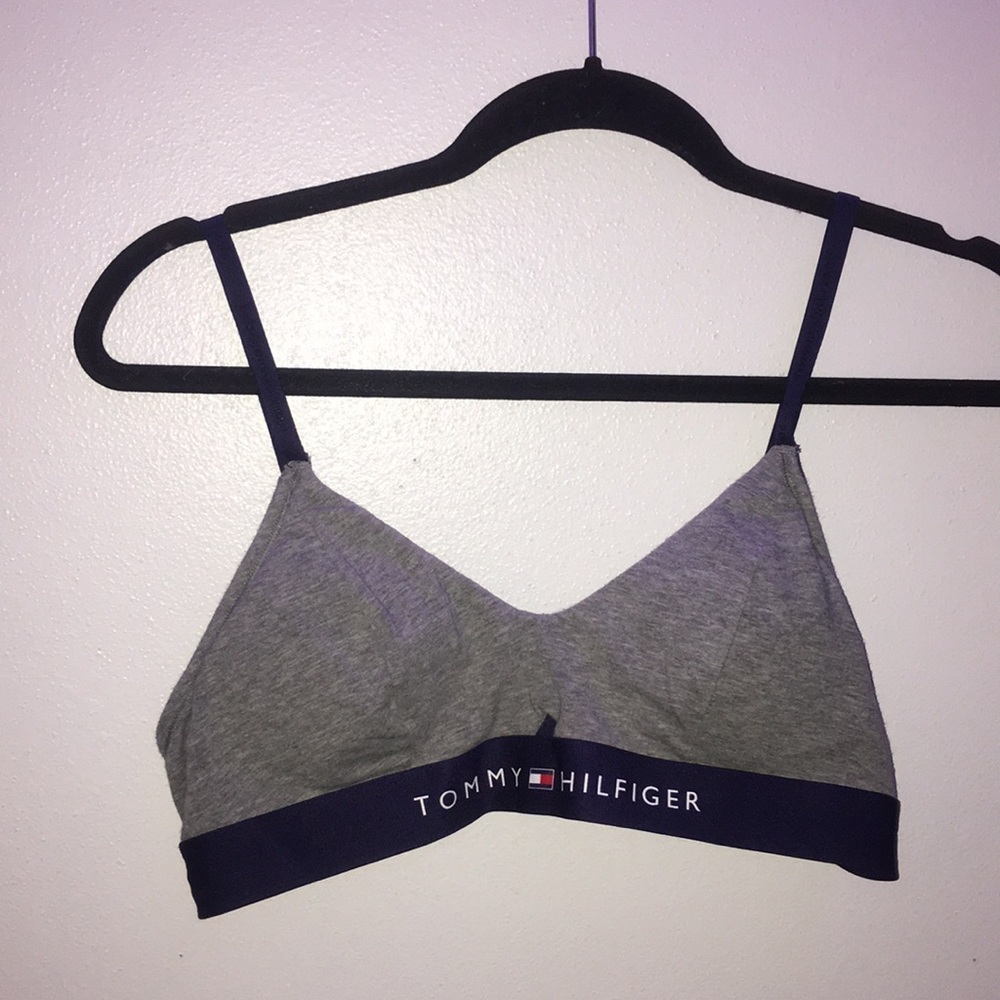 gray tommy hilfiger bralette